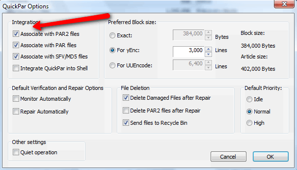 How to Open Par2 Files Quickpar 1